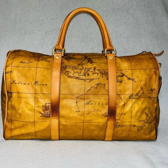ALVIERO Martini World Map Boston Bag - Picture 3 of 13